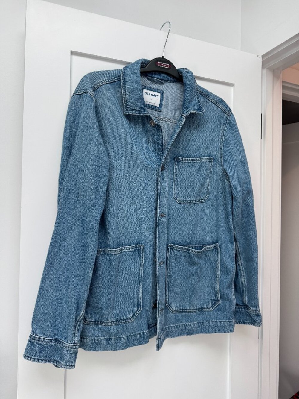 Mens Lightwash denim shirt jacket